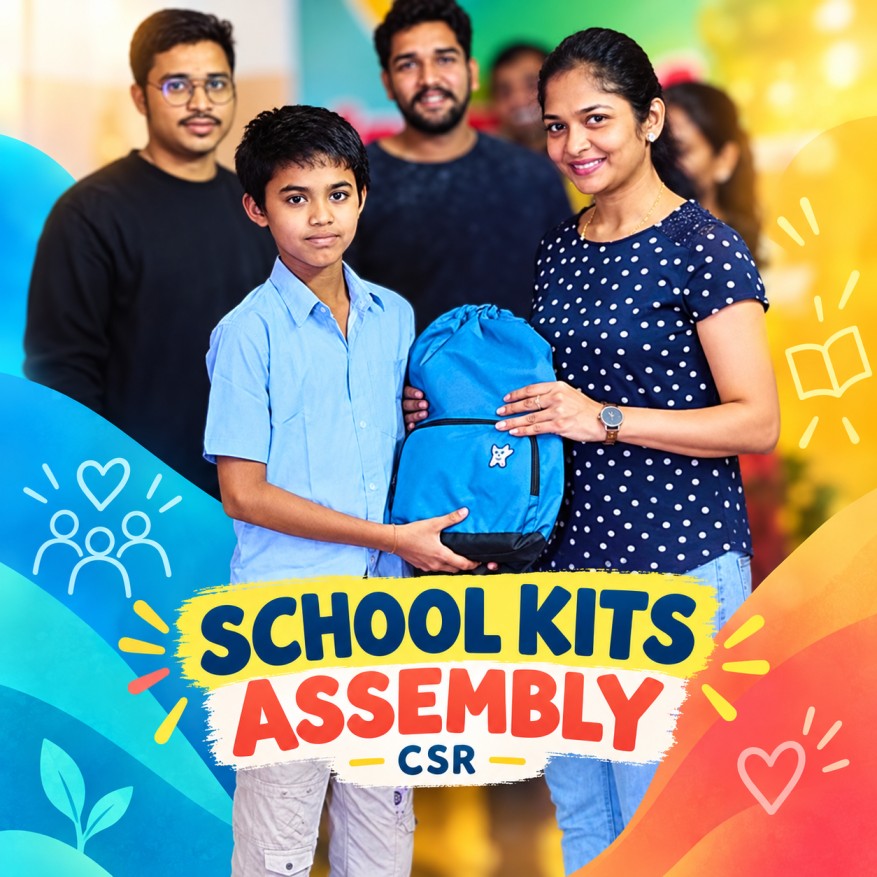 Backpack for Brighter Future: School Kits Assembly and Career Inspiration CSR Activity