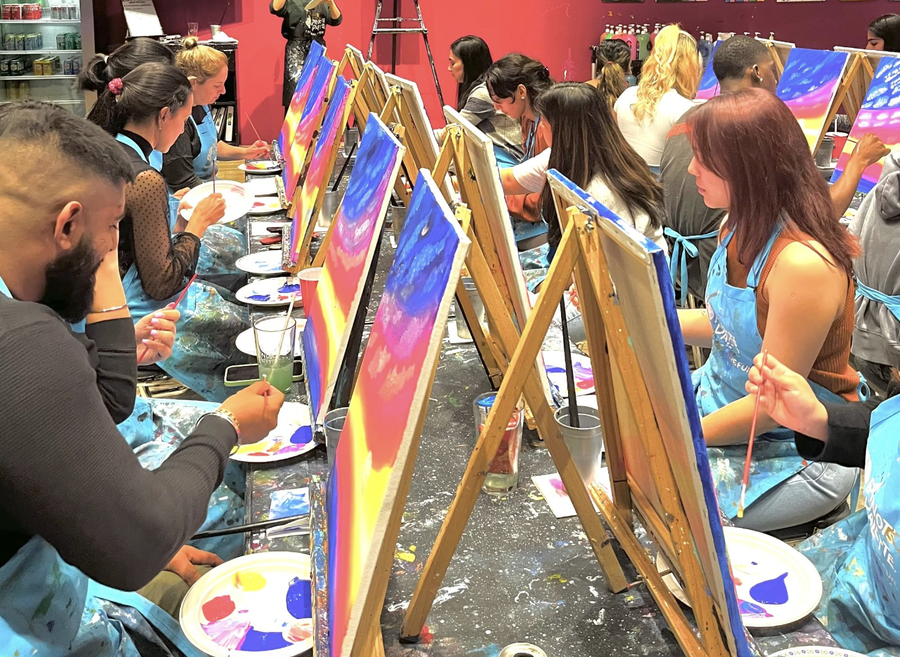 Paint and Pass - The Colour Crescendo Circuit ( Musical Chair Painting )